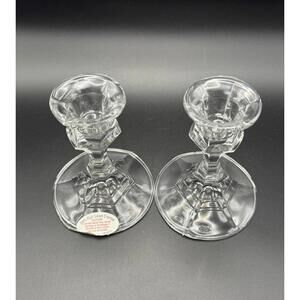 Vintage Lead Crystal Candle Holders